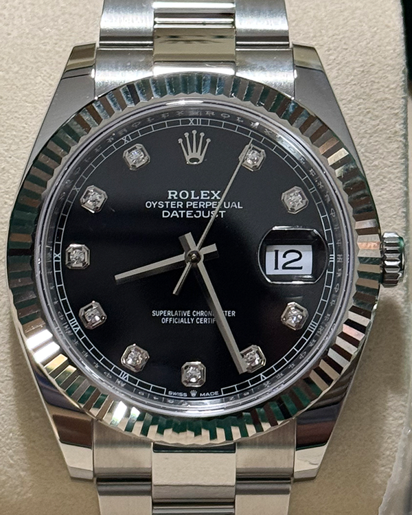 2025 Rolex Datejust 41MM Black Dial Oyster Bracelet (126334)