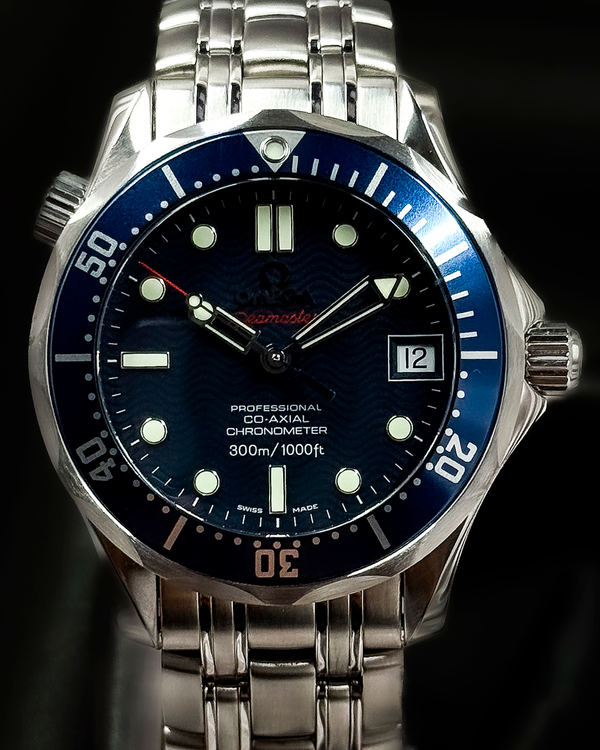 2009 Omega Seamaster Diver 300M 36.25MM Blue Dial Steel Bracelet (2222.80.00)