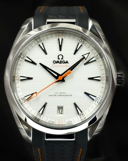 2023 Omega Seamaster Aqua Terra 150M 41MM Silver Dial Rubber Strap (220.12.41.21.02.002)