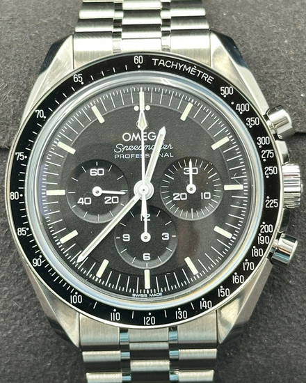 2025 Omega Speedmaster Professional Moonwatch 42MM Black Dial Steel Bracelet (310.30.42.50.01.002)