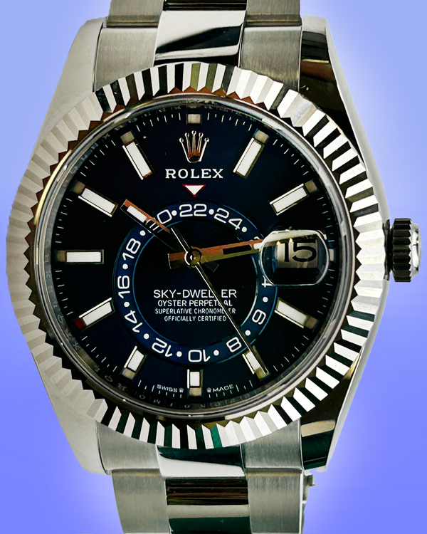 2025 Rolex Sky-Dweller 42MM Blue Dial Oyster Bracelet (336934)