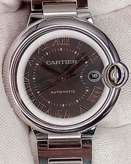 2021 Cartier Ballon Bleu 40MM Grey Dial Steel Bracelet (WSBB0060)