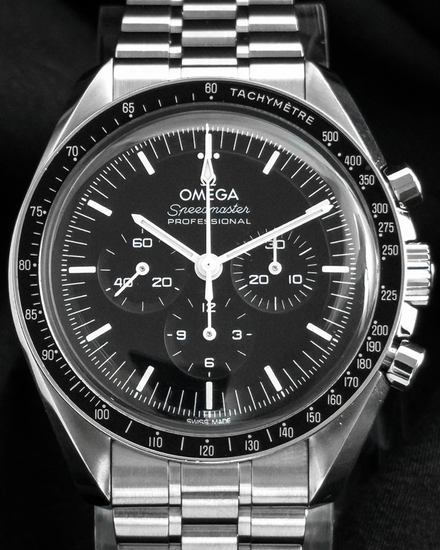 2021 Omega Speedmaster Professional Moonwatch 42MM Black Dial Steel Bracelet (310.30.42.50.01.001)