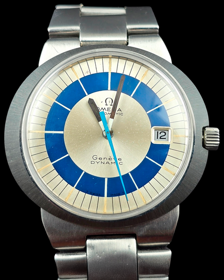 No Reserve - 1970 Omega Dynamic Geneve Vintage 41MM Silver Dial Steel Bracelet (166.039)