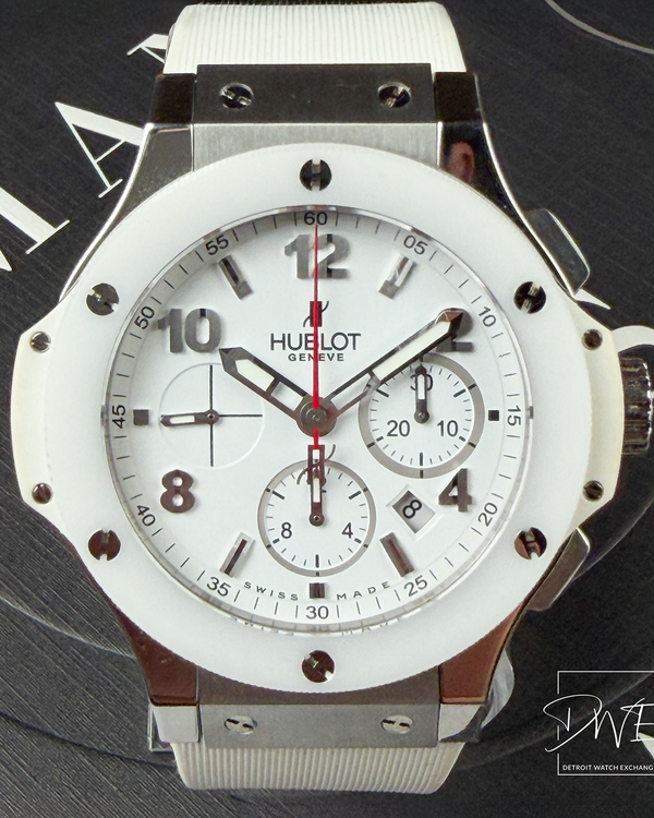 2016 Hublot Big Bang 44MM White Dial Rubber Strap (301.SE.230.RW)