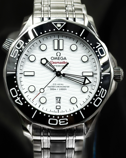 2023 Omega Seamaster Diver 300M 42MM White Dial Steel Bracelet (210.30.42.20.04.001)