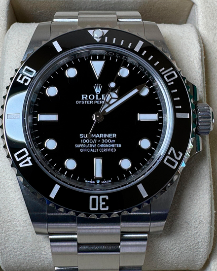 2025 Rolex Submariner No-Date 41MM Black Dial Oyster Bracelet (124060)