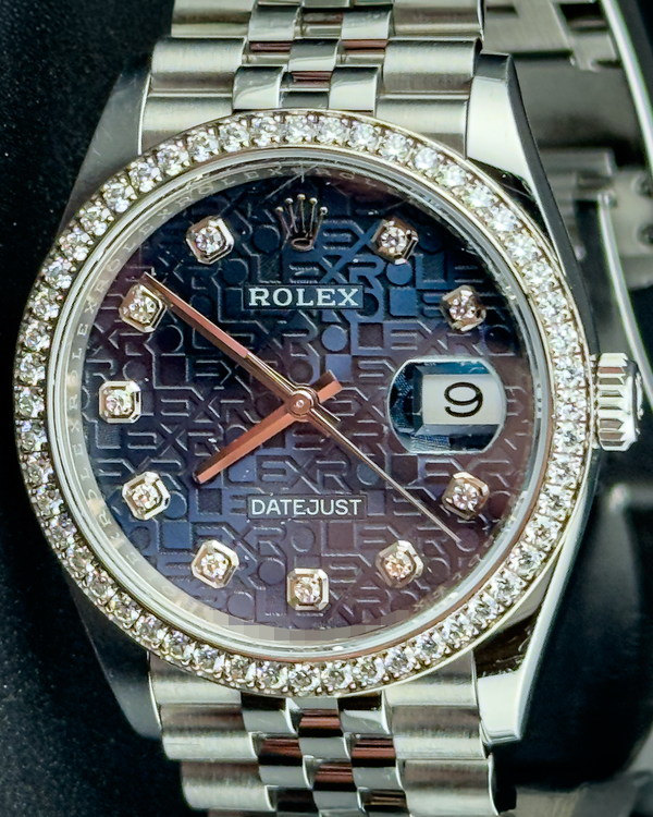 2020 Rolex Datejust 36MM Blue "Jubilee Motif" Dial Jubilee Bracelet (126284RBR)