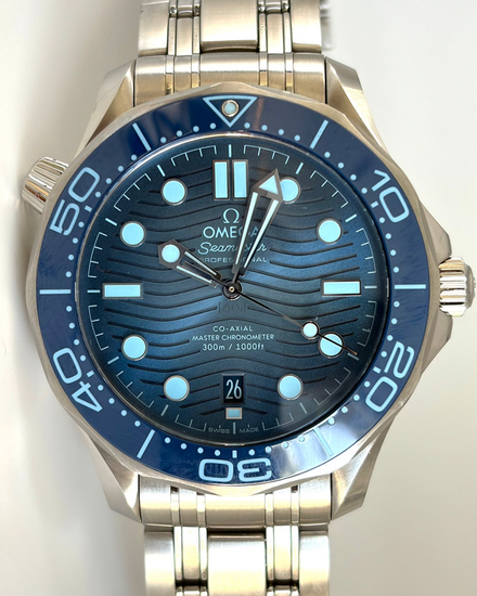 2025 Omega Seamaster Diver 300M "Summer Blue" 42MM Blue Dial Steel Bracelet (210.30.42.20.03.003)