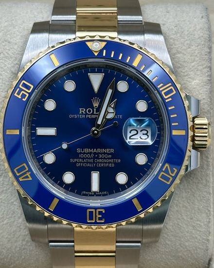 2019 Rolex Submariner Date "Bluesy" 40MM Blue Dial Two-Tone Oyster Bracelet (116613LB)
