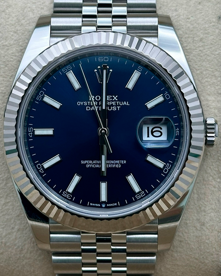 2023 Rolex Datejust 41MM Blue Dial Jubilee Bracelet (126334)