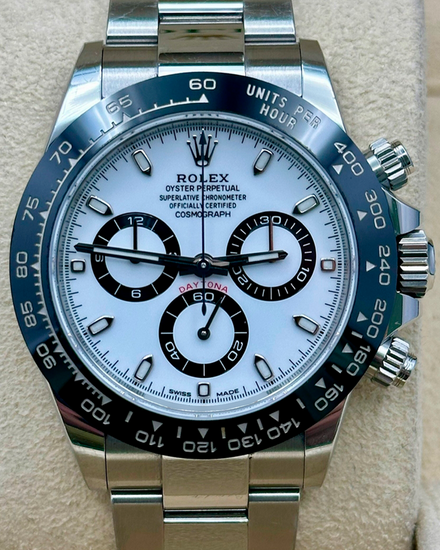 2021 Rolex Cosmograph Daytona "Panda" 40MM White Dial Oyster Bracelet (116500LN)