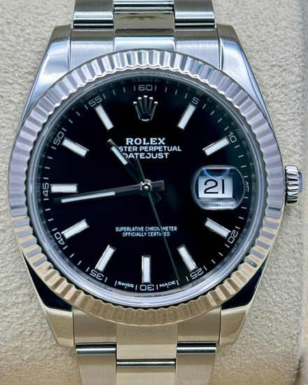 Rolex Datejust 36MM Black Dial Oyster Bracelet (126234)