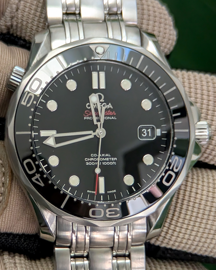 2018 Omega Seamaster Diver 300M 41MM Black Dial Steel Bracelet (212.30.41.20.01.003)