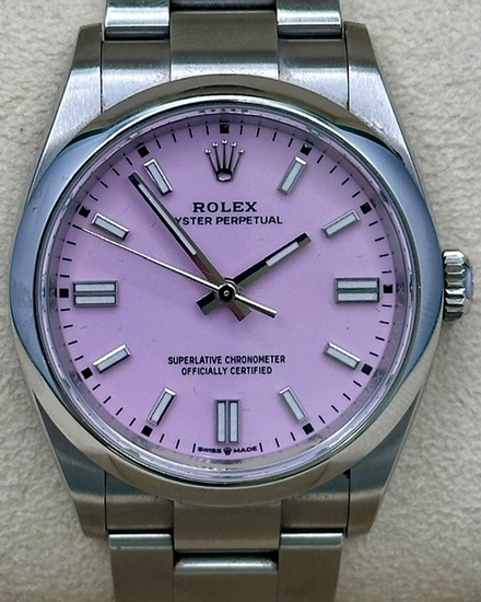 2022 Rolex Oyster Perpetual 36MM Pink Dial Oyster Bracelet (126000)