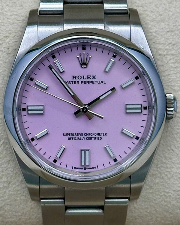2022 Rolex Oyster Perpetual 36MM Pink Dial Oyster Bracelet (126000)