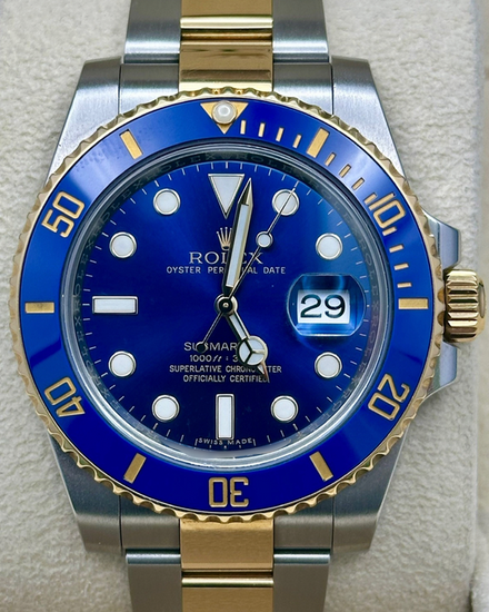 Rolex Submariner Date "Bluesy" 40MM Blue Dial Two-Tone Oyster Bracelet (116613LB)