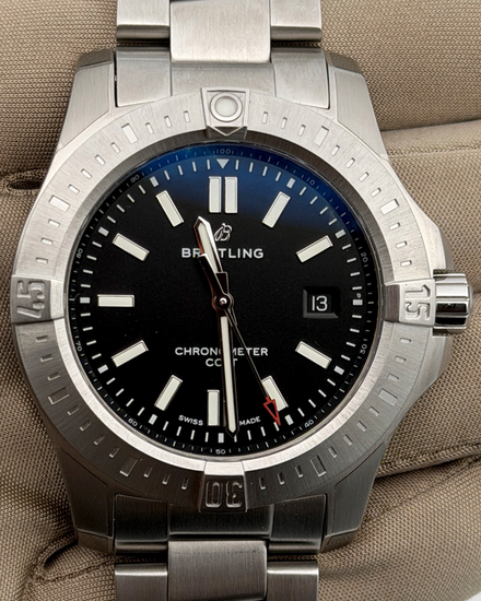 2024 New Breitling Colt 44MM Black Dial Steel Bracelet (A17388101B1A1)