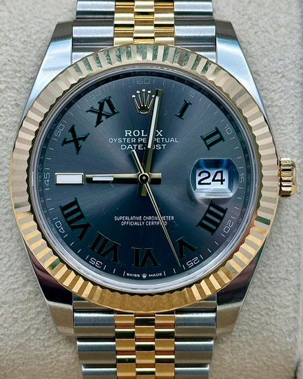 2025 Rolex Datejust "Wimbledon" 41MM Slate Dial Two-Tone Jubilee Bracelet (126333)