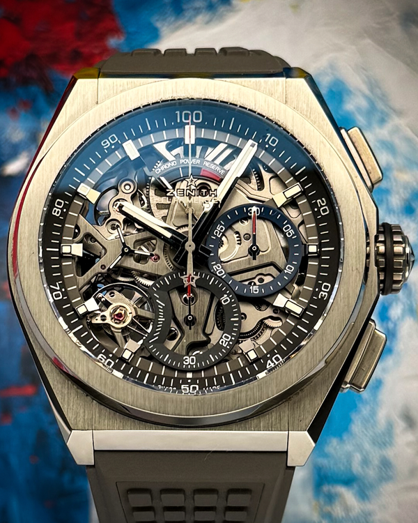 2018 Zenith Defy El Primero 21 44MM Skeleton Dial Rubber Strap (95.9000.9004/78.R582)