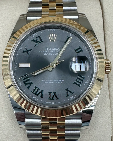 2025 Rolex Datejust "Wimbledon" 41MM Slate Dial Two-Tone Jubilee Bracelet (126333)