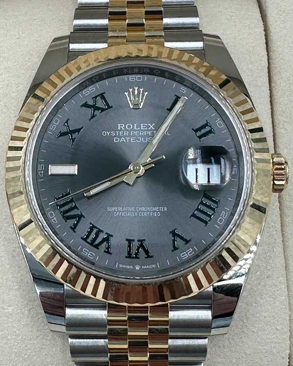 2025 Rolex Datejust "Wimbledon" 41MM Slate Dial Two-Tone Jubilee Bracelet (126333)