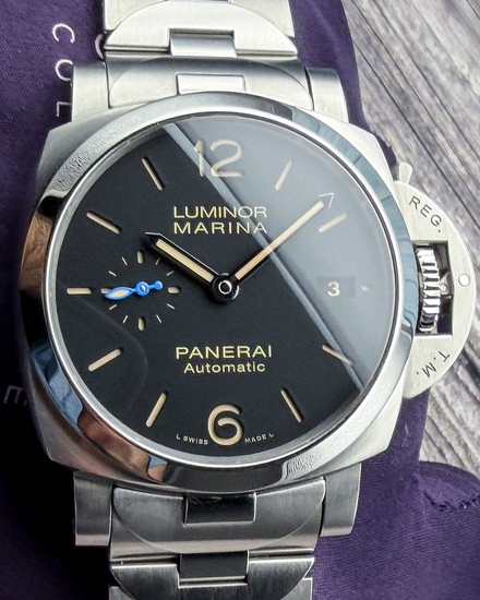 2021 Panerai Luminor Marina 1950 3 Days 42MM Black Dial Steel Bracelet (PAM00722)