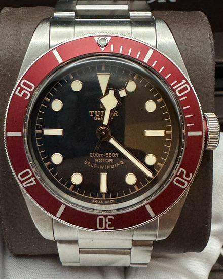 2014 Tudor Black Bay Heritage "Smiley" 41MM Black Dial Steel Bracelet (79220R)