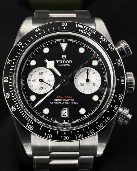 Tudor Black Bay Chrono 41MM Black Dial Steel Bracelet (79360N)