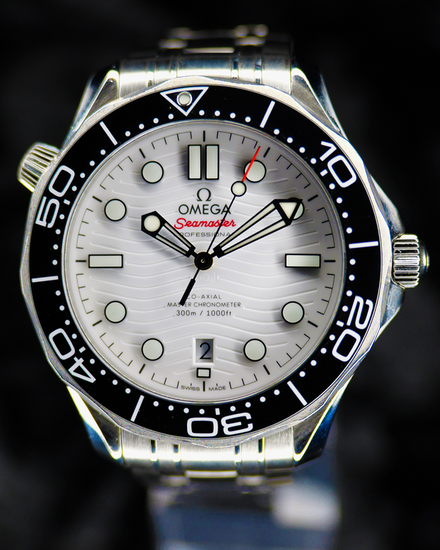 Omega Seamaster Diver 300M 42MM White Dial Steel Bracelet (210.30.42.20.04.001)