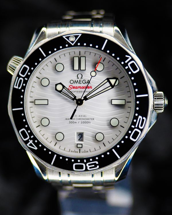 Omega Seamaster Diver 300M 42MM White Dial Steel Bracelet (210.30.42.20.04.001)