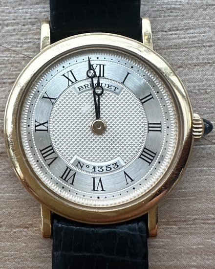 1989 Breguet Classique 24MM Silver Dial Leather Strap (8110BA)