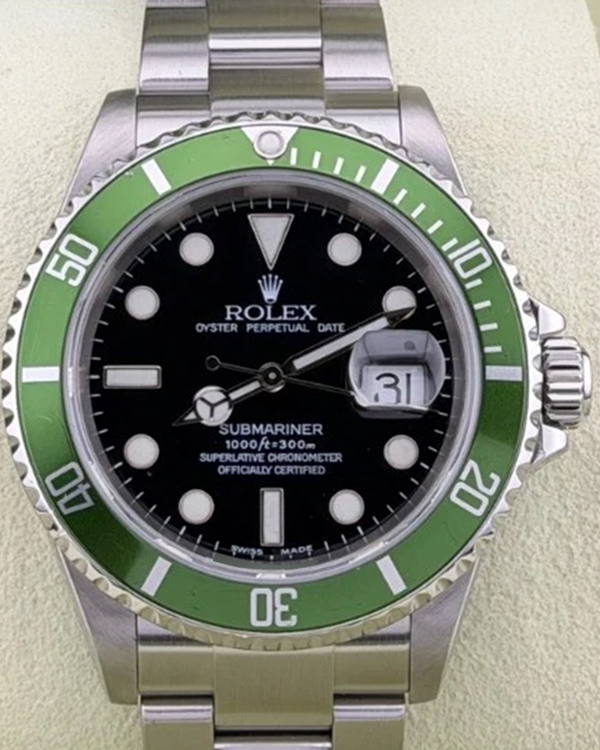 2004 Rolex Submariner Date "Kermit" 40MM Black Dial Oyster Bracelet (16610LV)