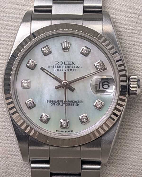 Rolex Datejust 31MM Aftermarket Mother of Pearl Dial Oyster Bracelet (78274)