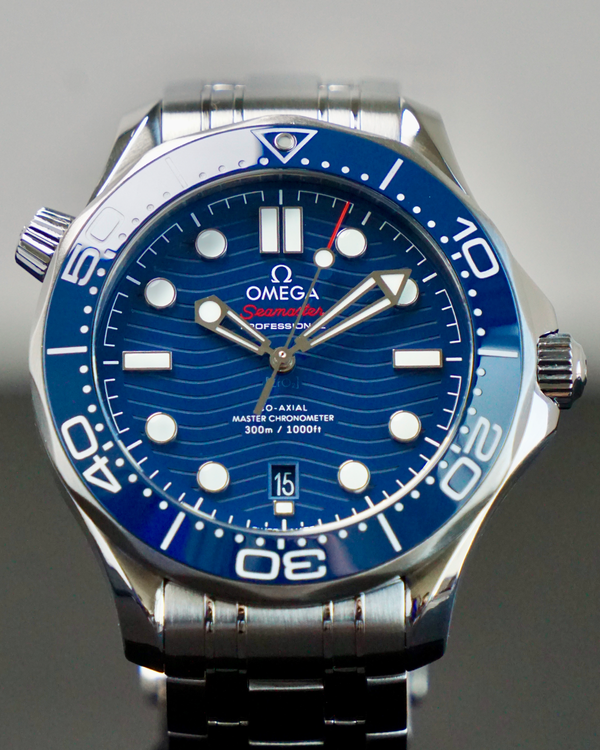2019 Omega Seamaster Diver 300M 42MM Blue Dial Steel Bracelet (210.30.42.20.03.001)