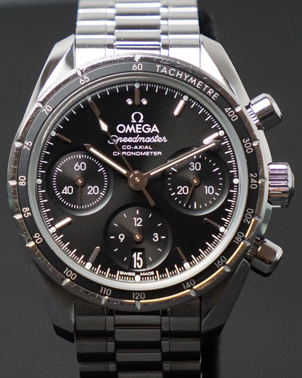 2025 Omega Speedmaster 38MM Black Dial Steel Bracelet (324.30.38.50.01.001)