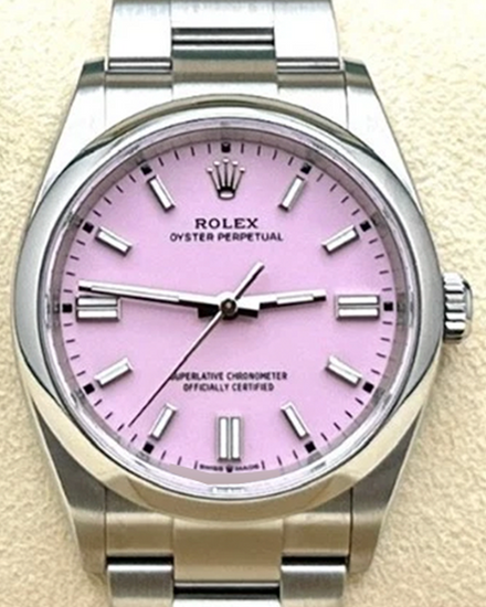 2025 Rolex Oyster Perpetual 36MM Pink Dial Oyster Bracelet (126000)