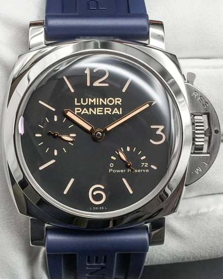 2013 Panerai Luminor 1950 3 Days 47MM Black Dial Rubber Strap  (PAM00423)