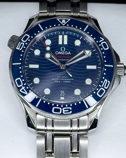 2023 Omega Seamaster Diver 300M 42MM Blue Dial Steel Bracelet (210.30.42.20.03.001)