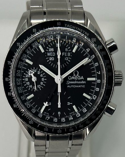 2005 Omega Speedmaster Day-Date 39MM Black Dial Steel Bracelet (3520.50.00)