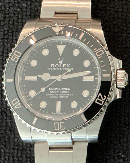 2019 Rolex Submariner No-Date 40MM Black Dial Oyster Bracelet (114060)