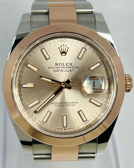 2024 Rolex Datejust 41MM Champagne Dial Two-Tone Oyster Bracelet (126301)