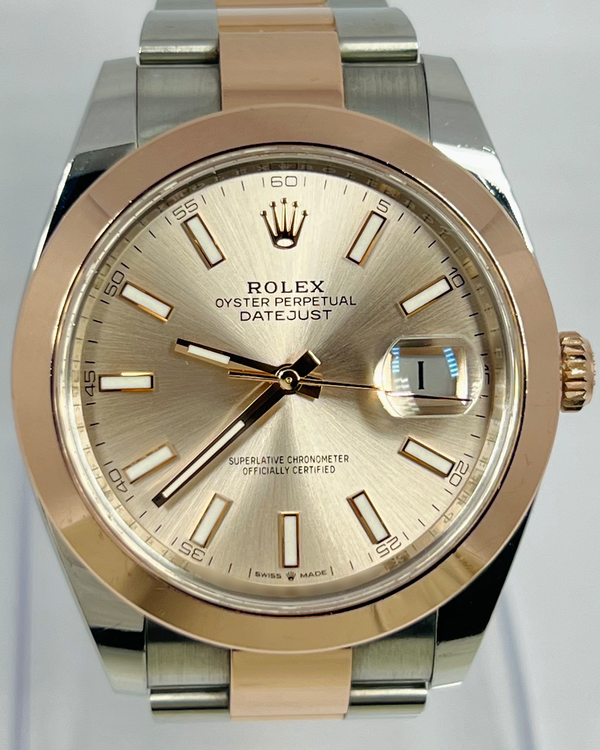 2024 Rolex Datejust 41MM Champagne Dial Two-Tone Oyster Bracelet (126301)
