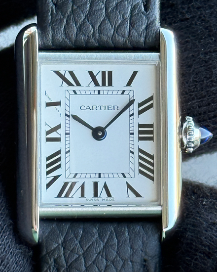 2025 Cartier Tank Must de Cartier 22MM Quartz White Dial Leather Strap (WSTA0135)