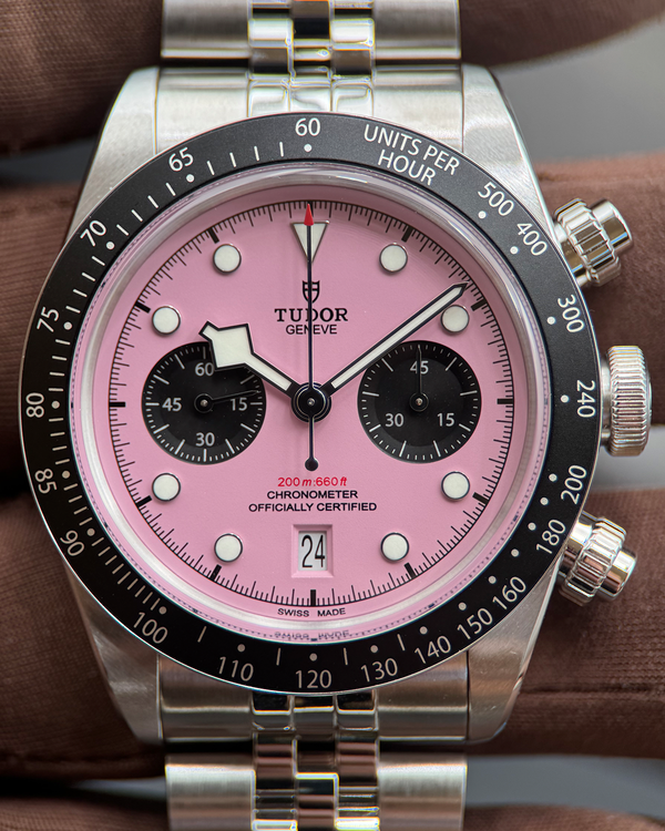 2025 Tudor Black Bay Chrono "Flamingo" 41MM Pink Dial Steel Bracelet (79360N)
