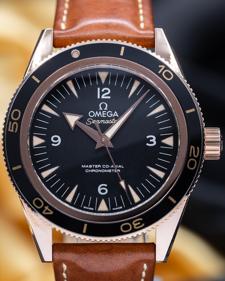 2021 Omega Seamaster 300 41MM Black Dial Leather Strap (233.62.41.21.01.002)