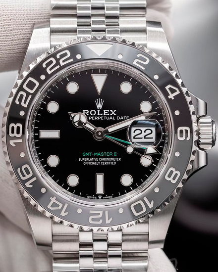 2025 Rolex GMT-Master II "Bruce Wayne" 40MM Black Dial Jubilee Bracelet (126710GRNR)
