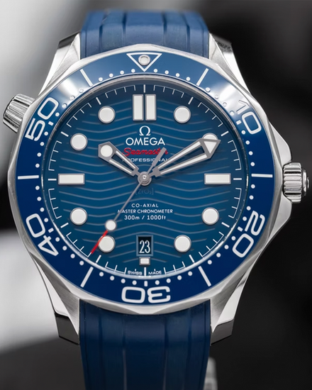 2023 Omega Seamaster Diver 300M 42MM Blue Dial Rubber Strap (210.32.42.20.03.001)