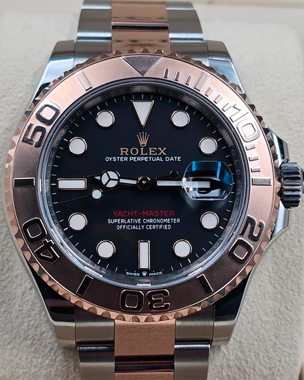 2022 Rolex Yacht-Master 40MM Black Dial Two-Tone Oyster Bracelet (126621)
