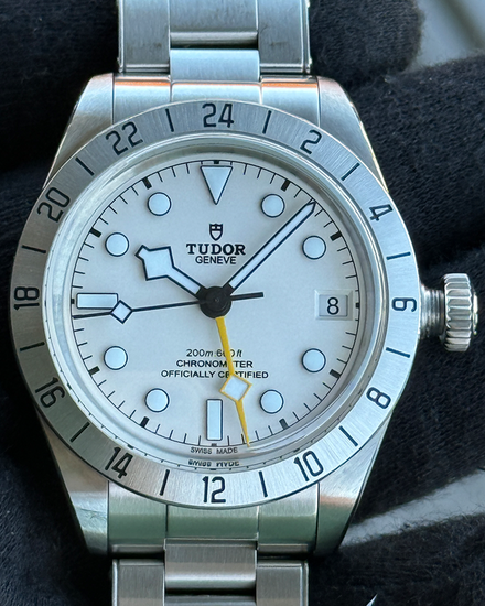 2025 Tudor Black Bay Pro GMT 39MM White Dial Steel Bracelet (79470)